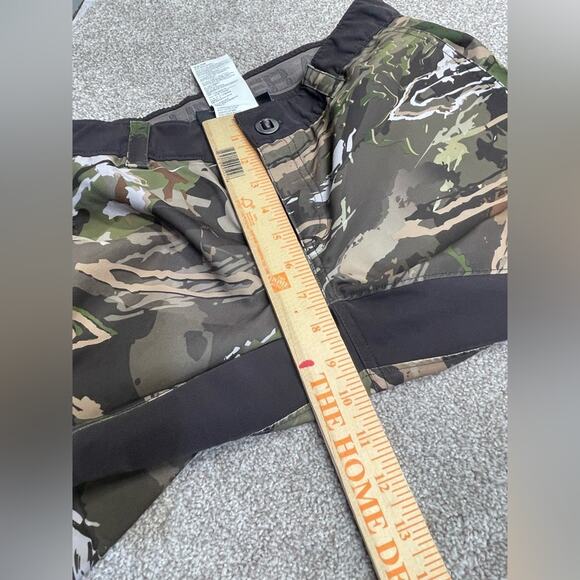 gorpcore Under Armour Storm Forest Camo Hunting Outdoors cargo Pants sz 8 hunter - Picture 11 of 14